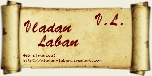 Vladan Laban vizit kartica